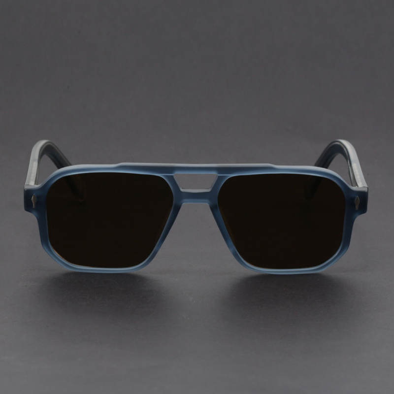 Kieran – Sonnenbrille mit Zweifarbigem Rahmen und eckiger Form