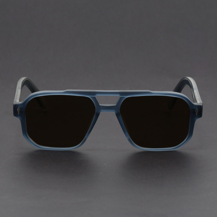 Kieran – Sonnenbrille mit Zweifarbigem Rahmen und eckiger Form