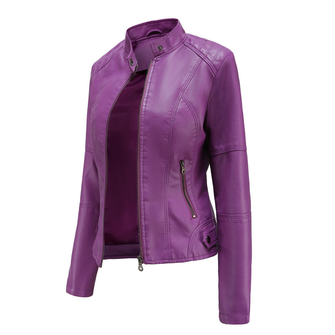 Hanneke - Stylische Leder Jacke