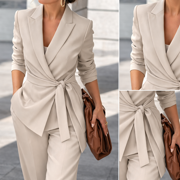 Aliona – Set Aus Wickel Blazer Und Hose