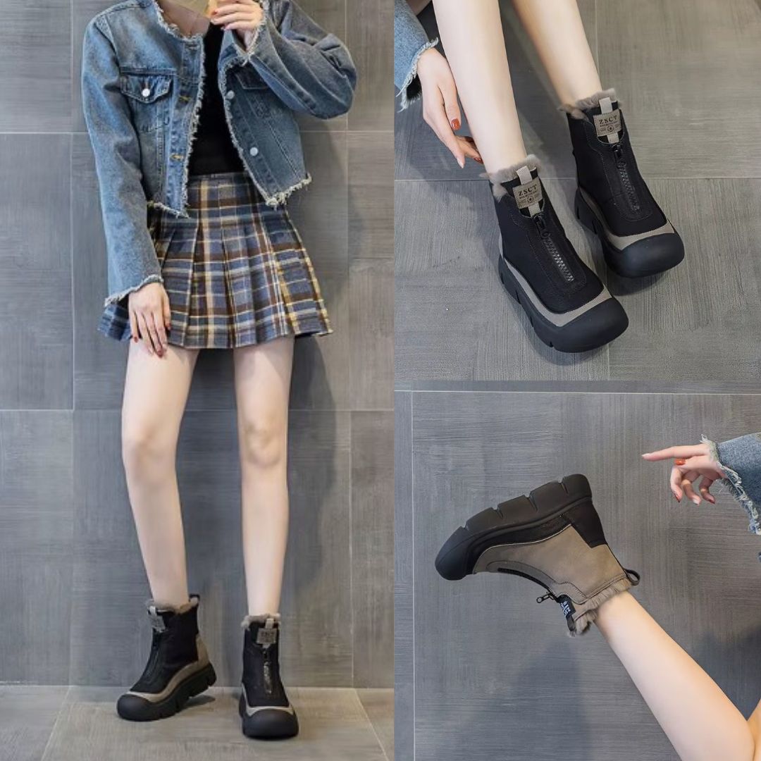 Zoharit - Wasserdichte Stiefeletten Mit Dicker Sohle