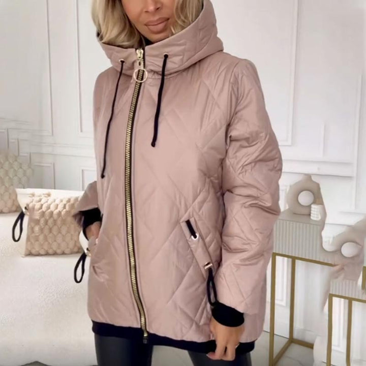 Kialina – Gesteppter Parka Mit Kapuze Und Frontreißverschluss