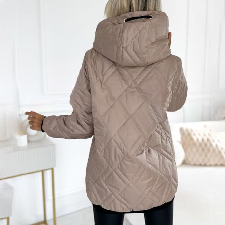 Kialina – Gesteppter Parka Mit Kapuze Und Frontreißverschluss
