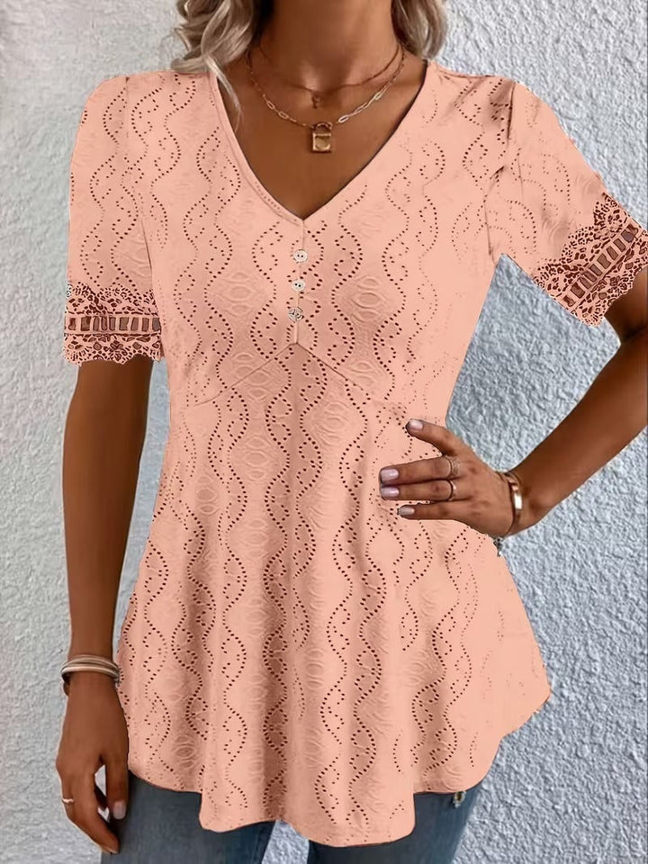 Lolytta – Bluse Aus Spitzen-Patchwork