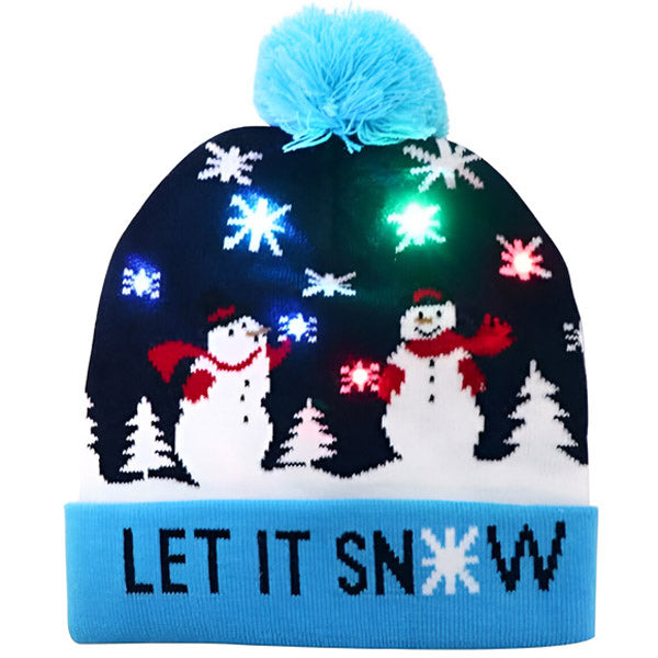 MerryGlow – Weihnachtsmütze mit Lichtern