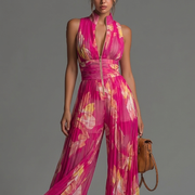 Sandria - Jumpsuit Mit Reißverschluss Und Blumenmuster