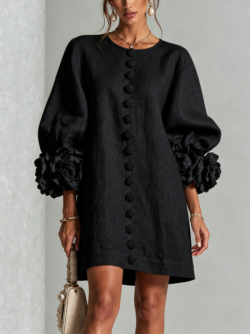 Hinan - Mini Kleid Mit Blumenmuster