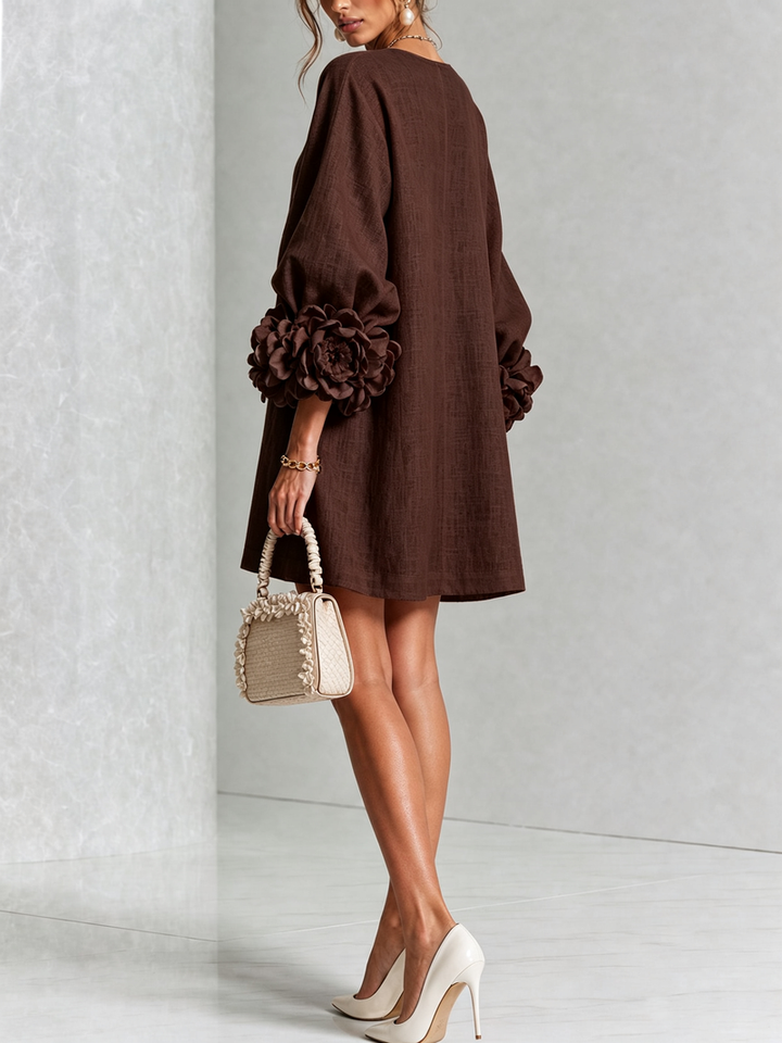 Hinan - Mini Kleid Mit Blumenmuster