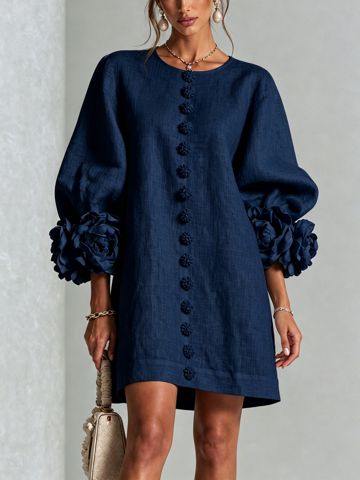 Hinan - Mini Kleid Mit Blumenmuster