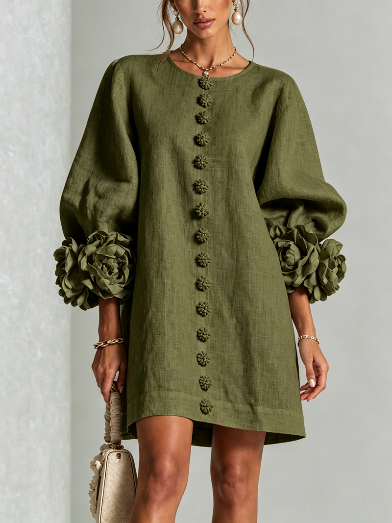 Hinan - Mini Kleid Mit Blumenmuster