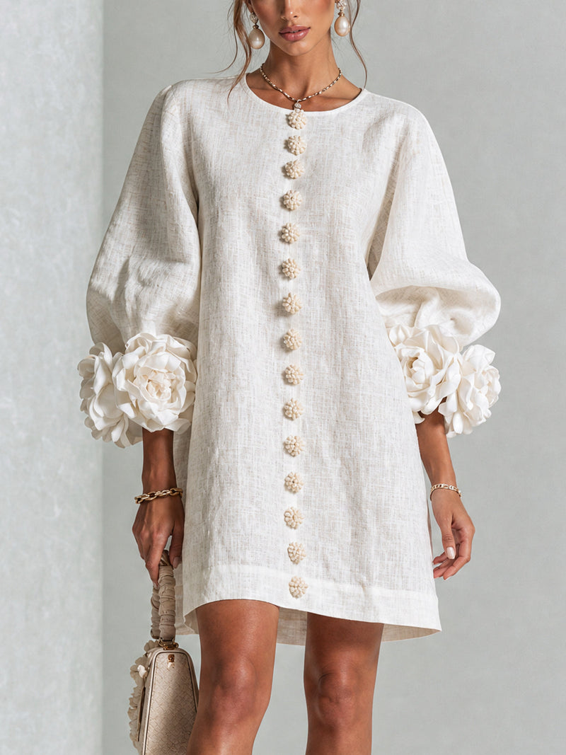 Hinan - Mini Kleid Mit Blumenmuster