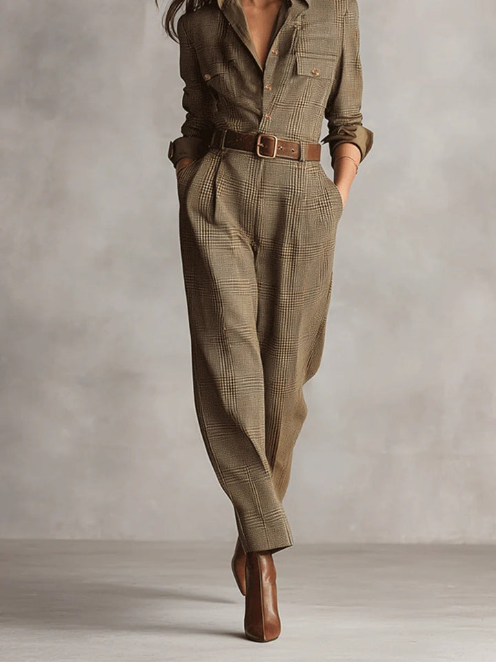 Jenya – Elegante Jumpsuits mit Knöpfen und Taschen