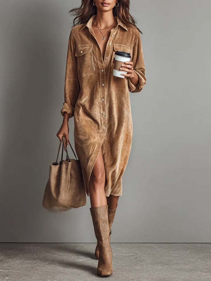 Zilke – Hemdkleid Mit Fronttaschen