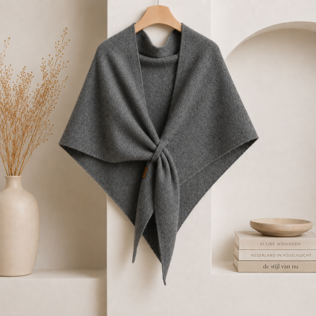 Isabel – Fleece-schal MIT Bindeband Vorne