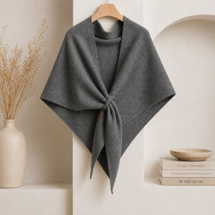 Isabel – Fleece-schal MIT Bindeband Vorne