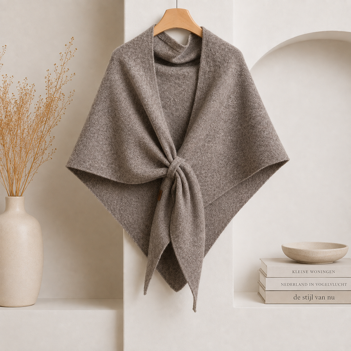 Isabel – Fleece-schal MIT Bindeband Vorne
