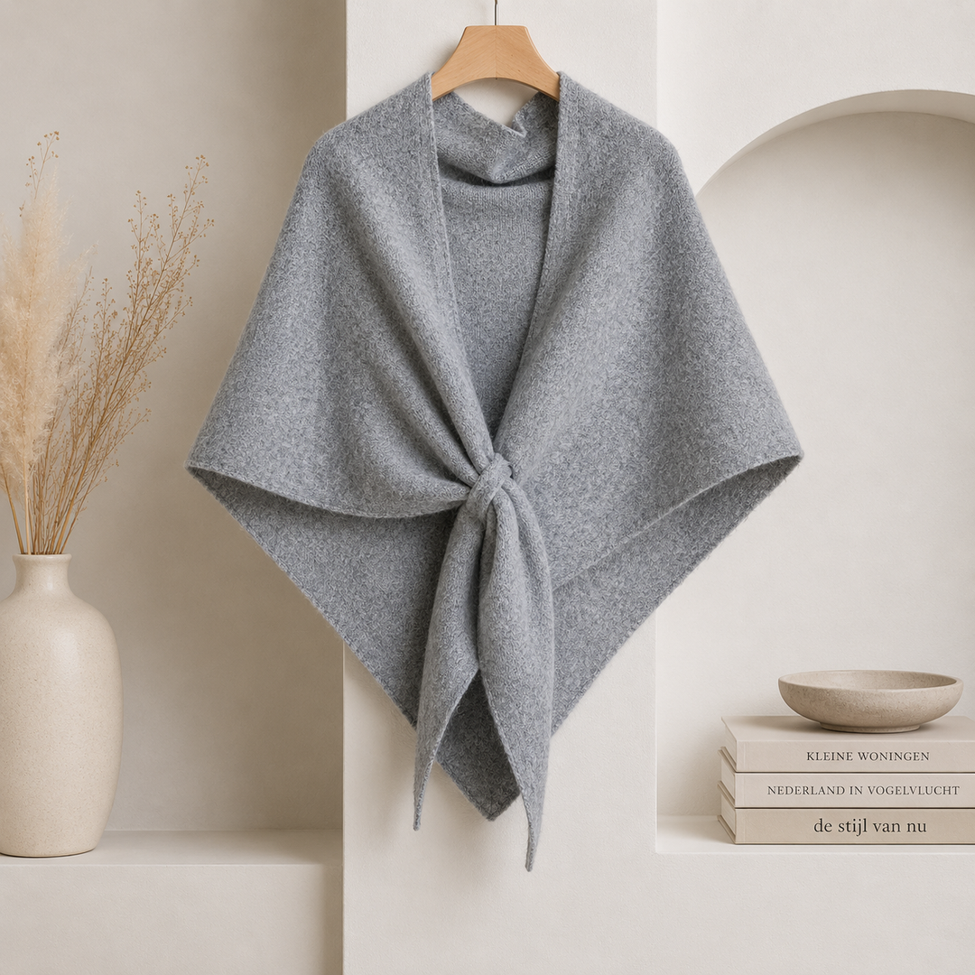 Isabel – Fleece-schal MIT Bindeband Vorne