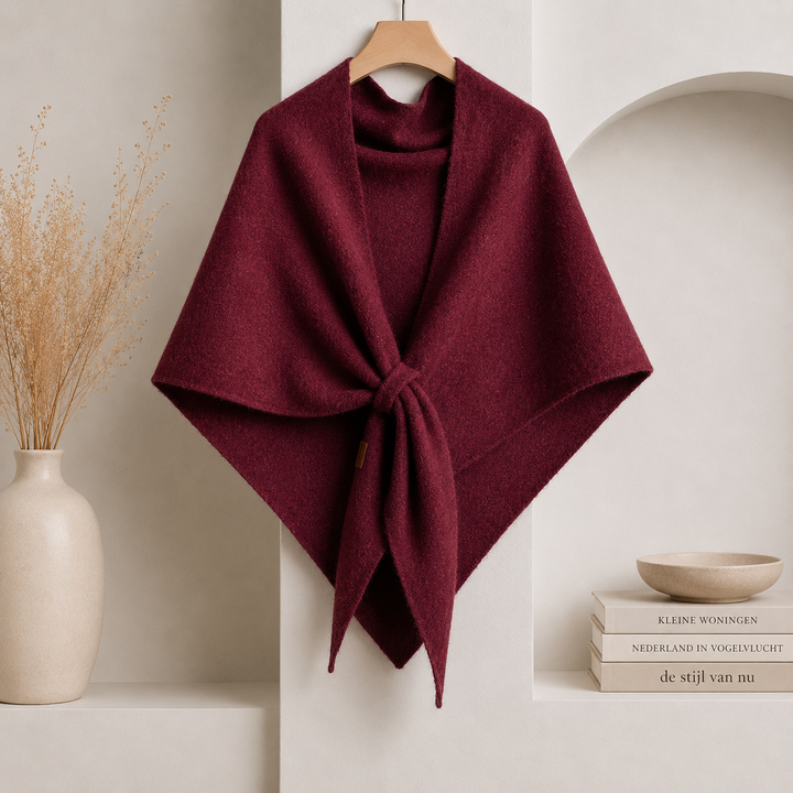 Isabel – Fleece-schal MIT Bindeband Vorne