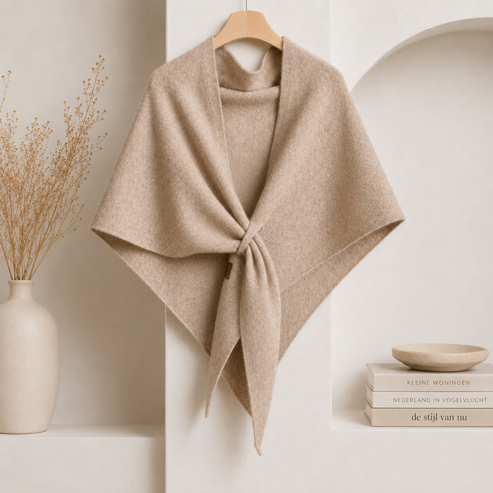 Isabel – Fleece-schal MIT Bindeband Vorne