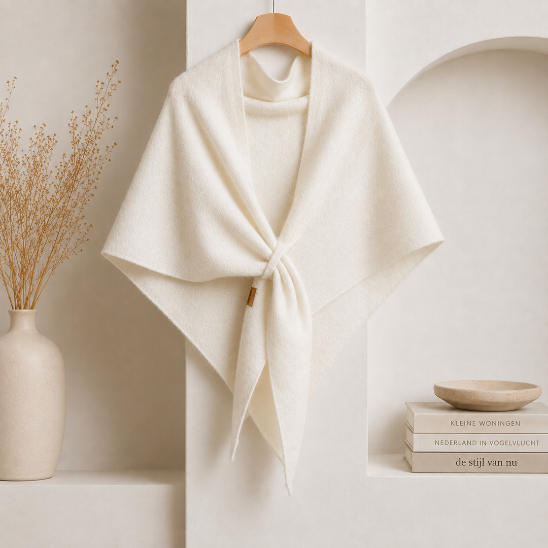 Isabel – Fleece-schal MIT Bindeband Vorne