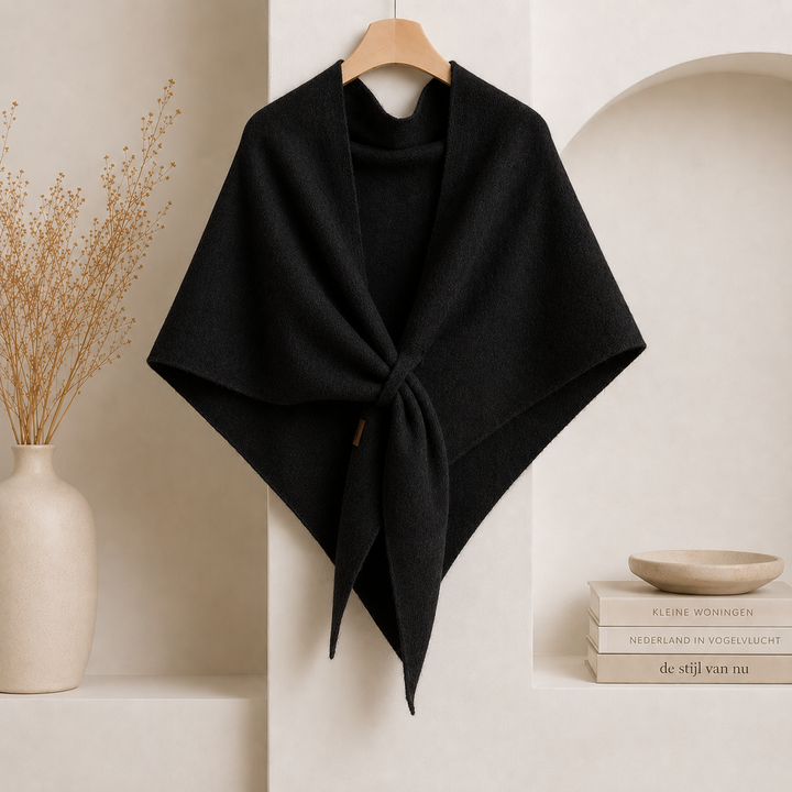 Isabel – Fleece-schal MIT Bindeband Vorne