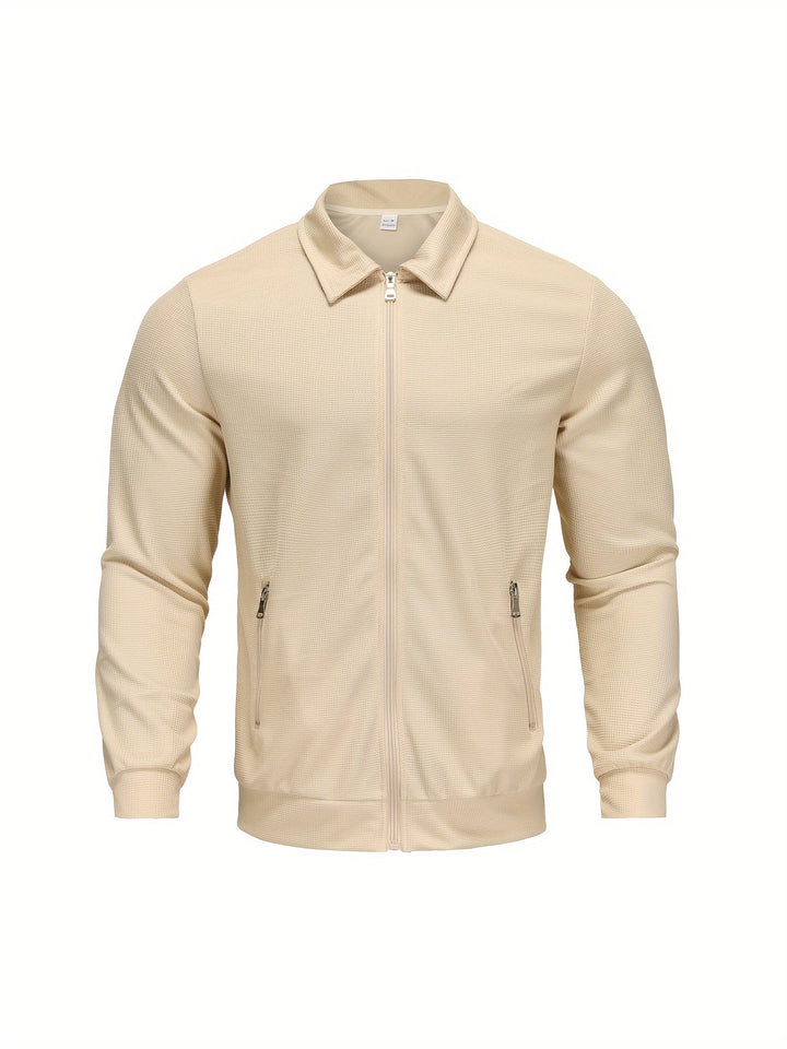Marvin – Lässige Polyester Jacke Mit Reißverschluss