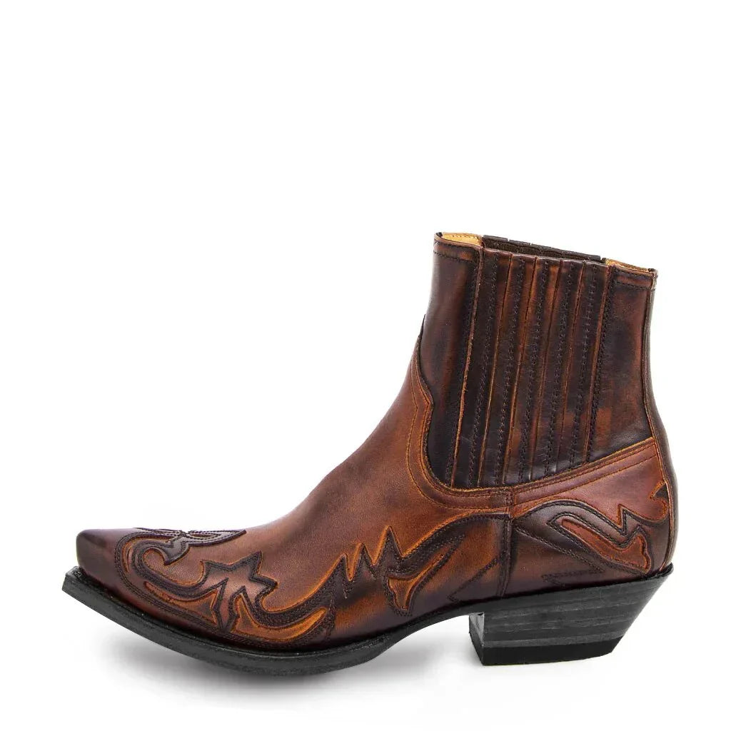 Mirvan – Western-Stiefeletten MIT Spitzer Zehenpartie