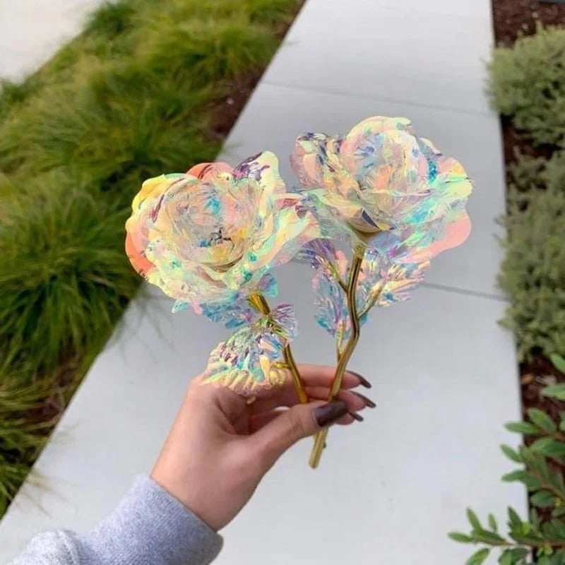 GlowPetal – Bunte Kristall Rose