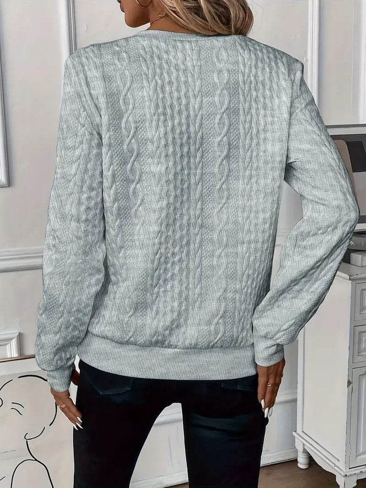 Karoline – Eleganter Und Bequemer Reißverschluss Pulli