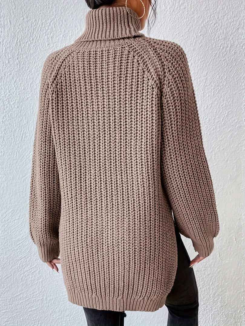 Felina – Langärmeliger Rollkragenpullover Aus Strick