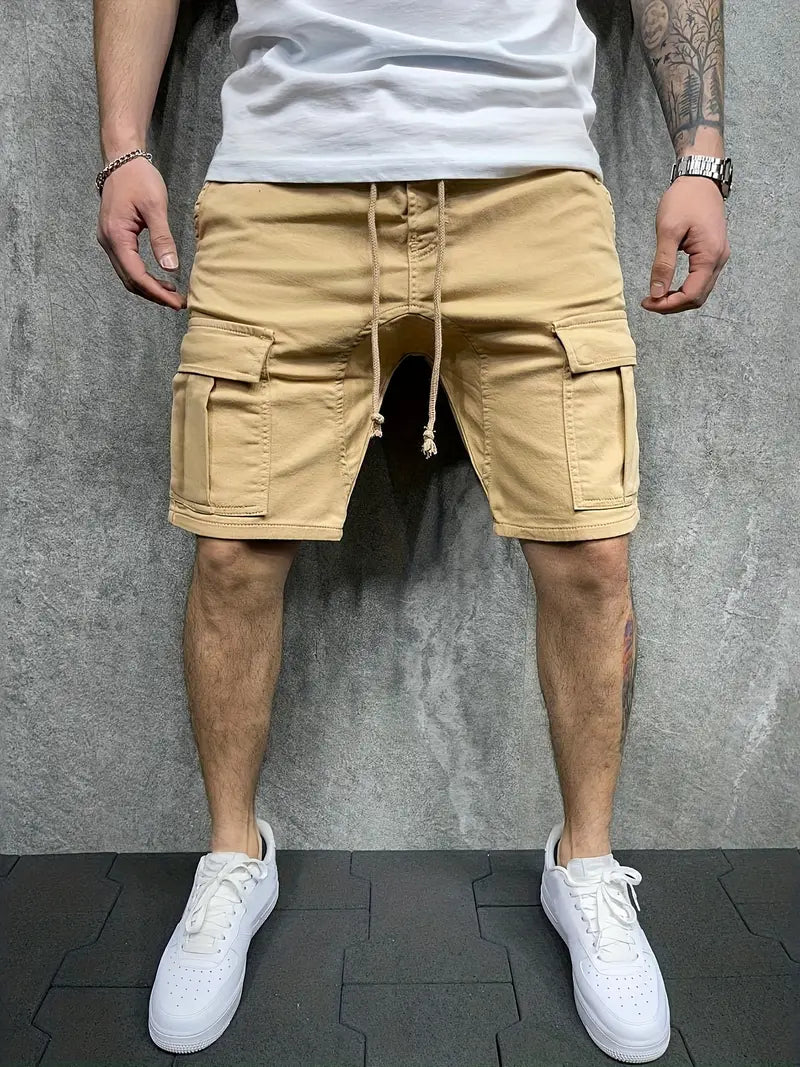 Jelte – Lässig  Nicht Dehnbar Kordelzug Fracht Shorts