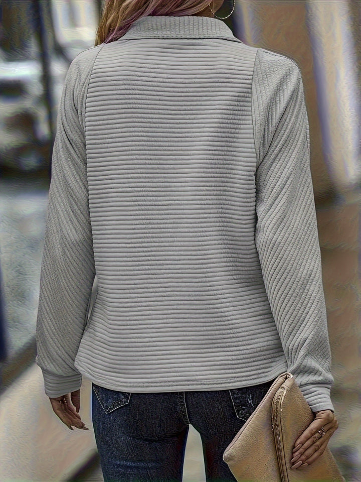 Marthe – Strickpullover Mit Reißverschluss