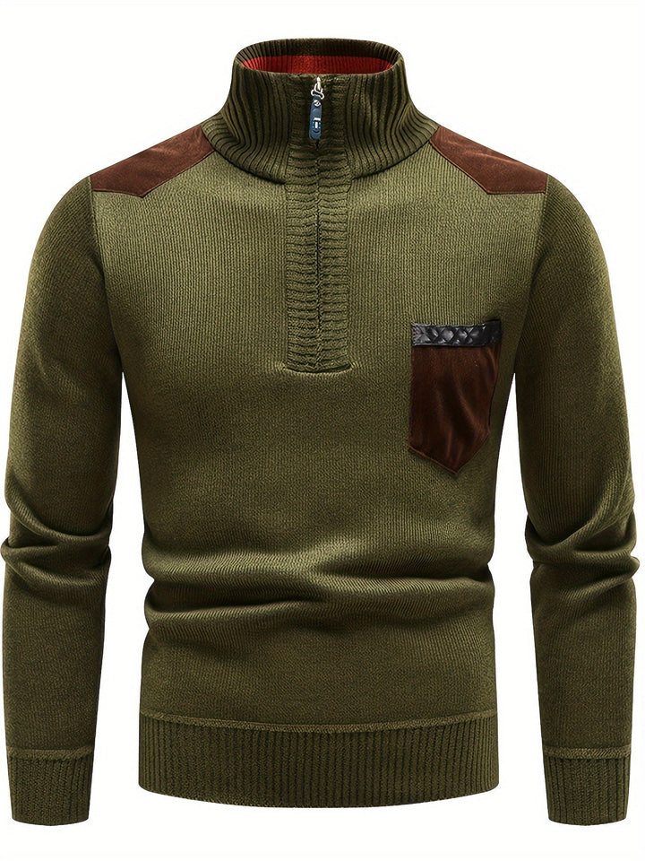 Gerdt – Lässiger Langarm Strickpullover