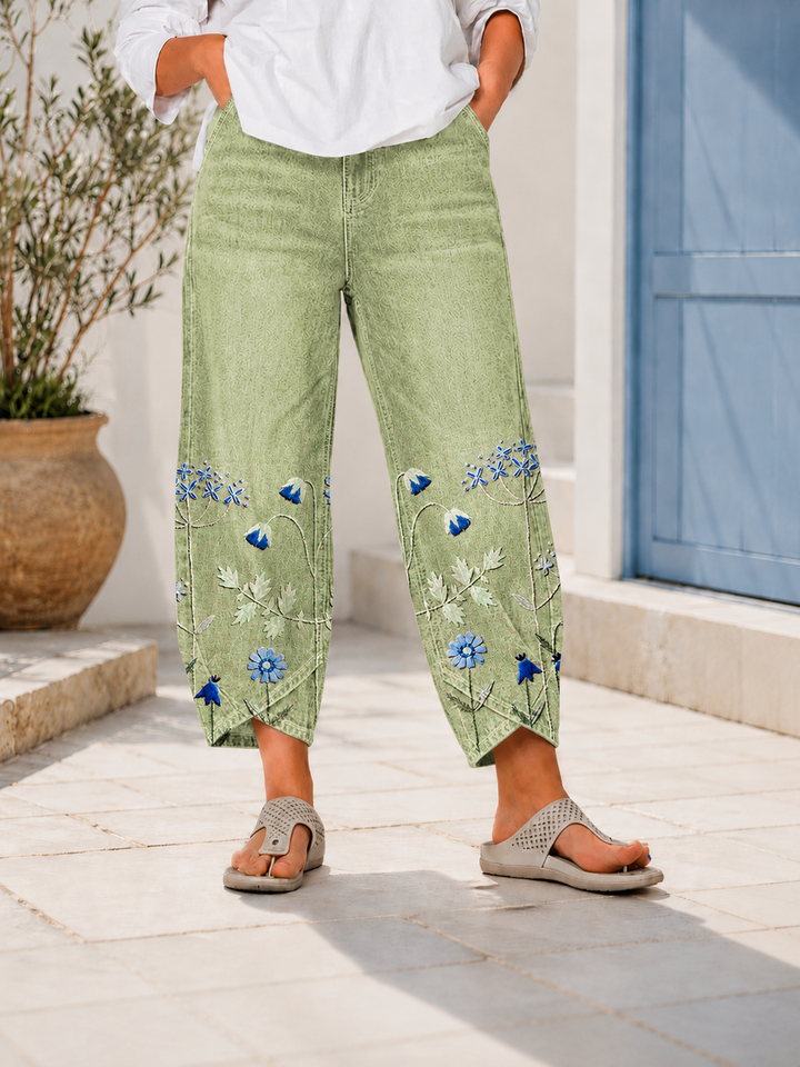 Selcen - Lässige Bestickte Hose