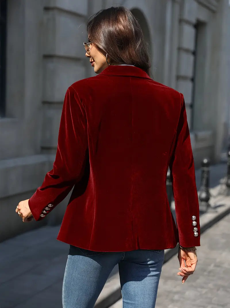 Elīna – Modischer Samt Blazer