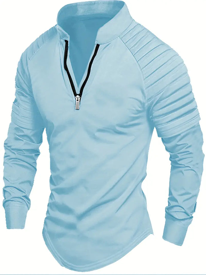 Linwood  - Langärmliges Polo Hemd Mit Reißverschluss