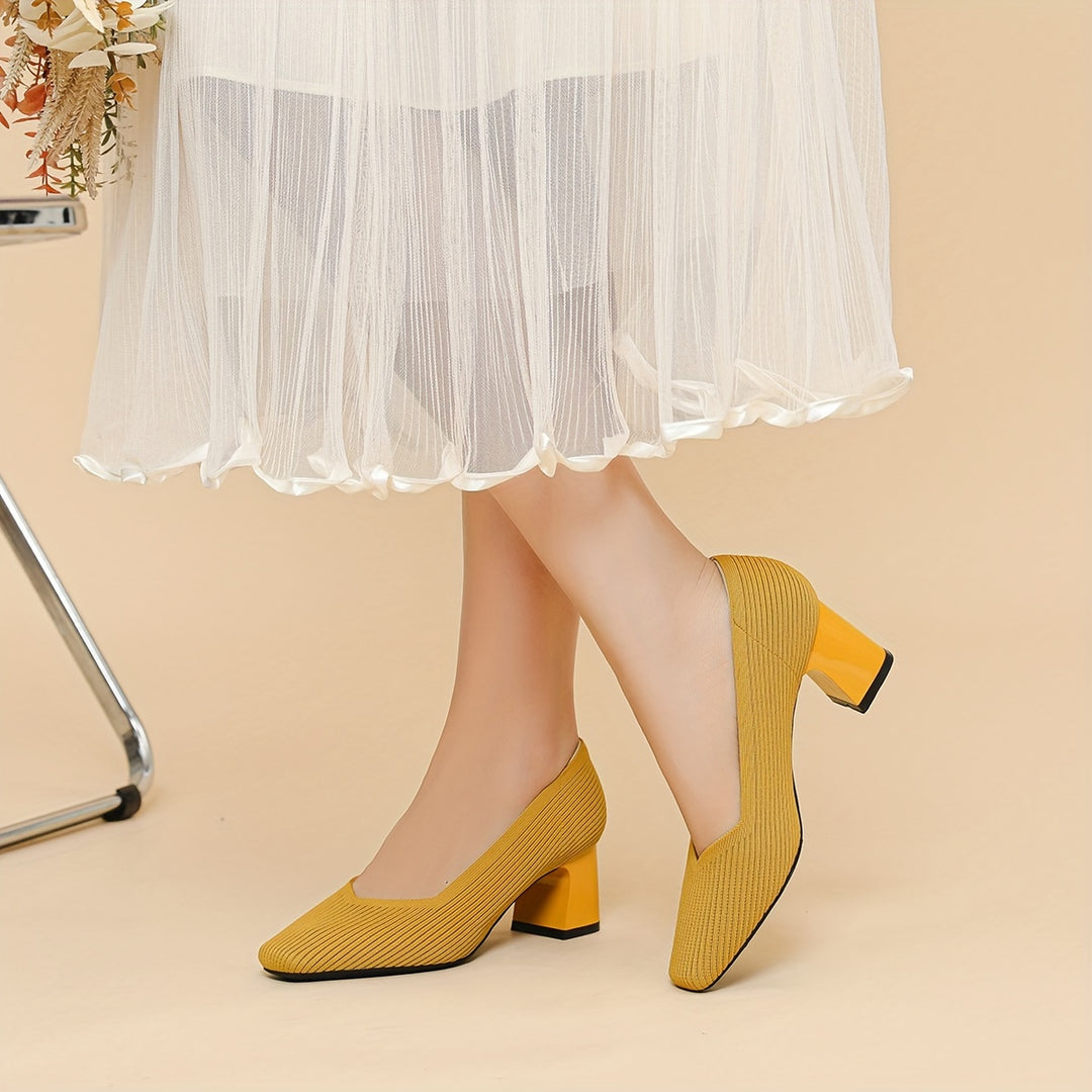 Joleen – Stilvolle Pumps Mit Klobigem Absatz