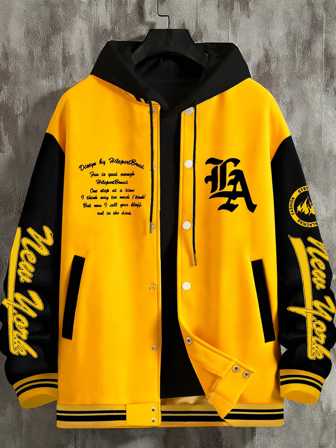 Steinke – Baseballjacke Mit Knopfleiste Vorne