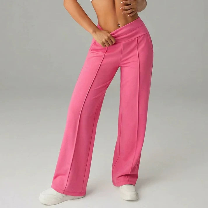 Samanda – Hose Mit Hoher Taille Und Weitem Bein