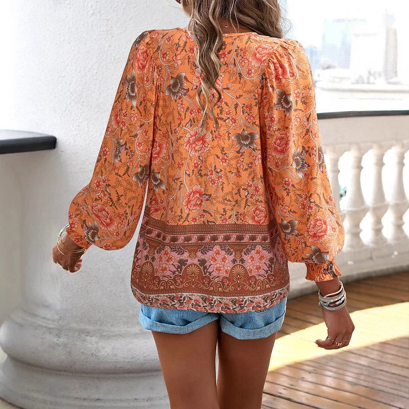 Sallie - Bedrucktes Party Top