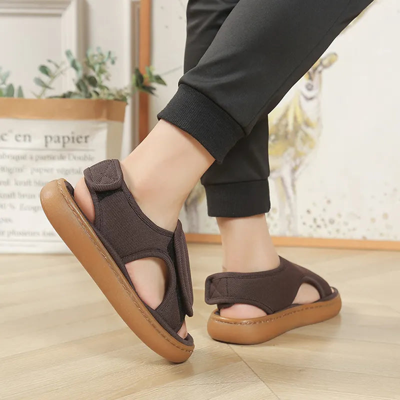 Karena – Verstellbare Rutschfeste Sandalen Mit Klettverschluss