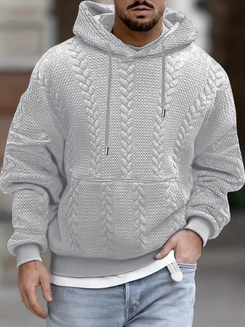 Justus – Langärmeliger Strickpullover Mit Kapuze