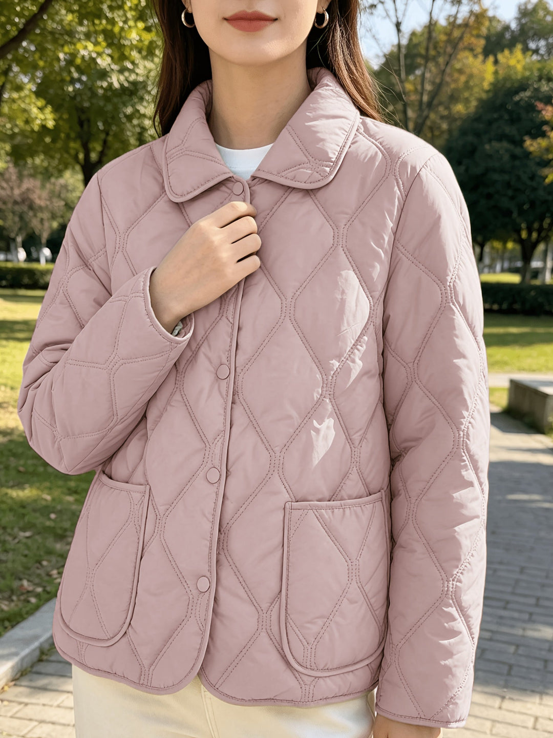 Laurelle - Elegant and Chic Loose Fit Padded Jacket
