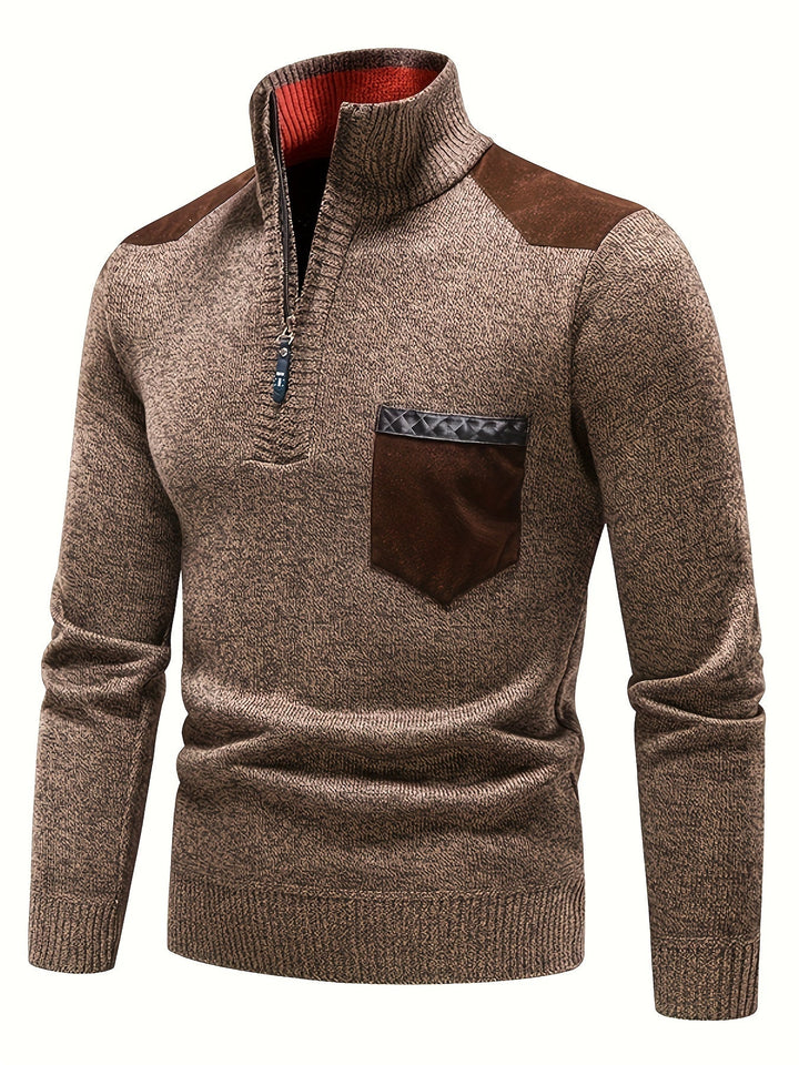 Gerdt – Lässiger Langarm Strickpullover