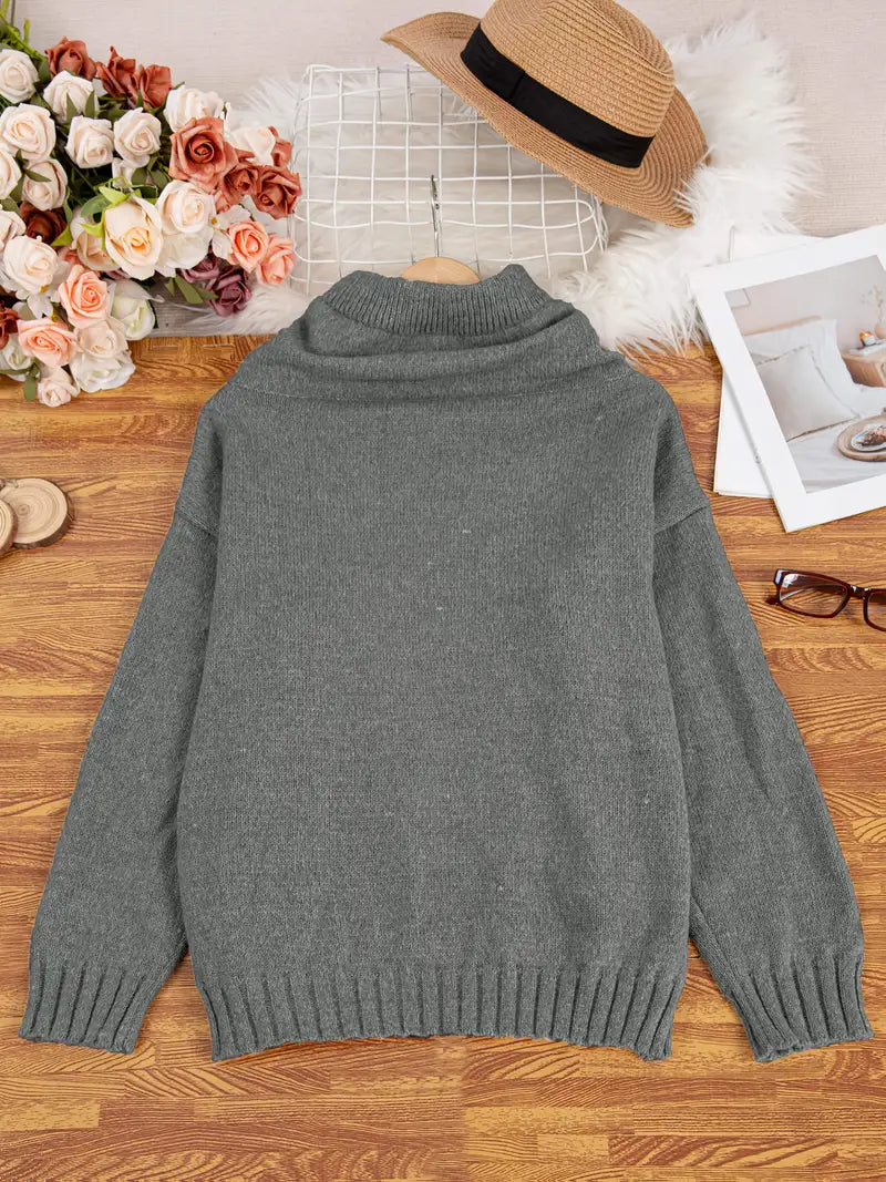 Natala - Strickpullover Mit Kängurutasche