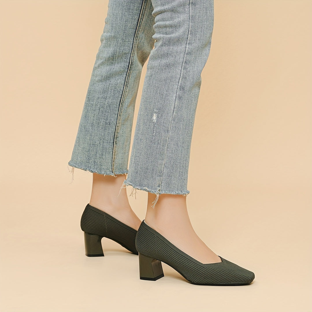 Joleen – Stilvolle Pumps Mit Klobigem Absatz