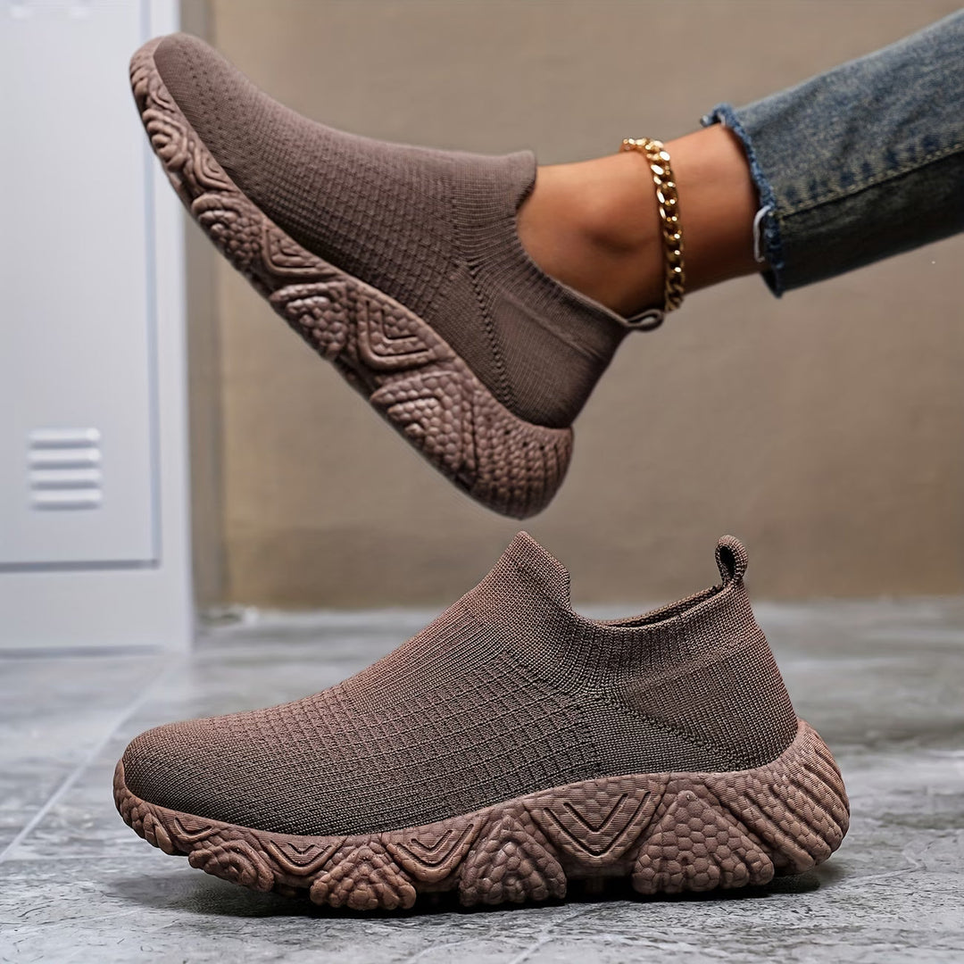 Elisha – Gestrickte Schuhe Mit Klobiger Sohle