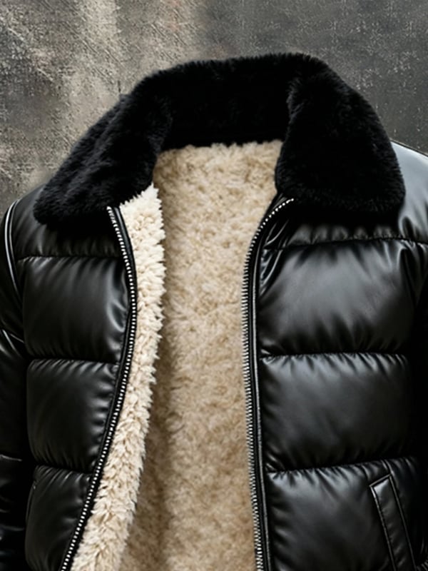 Pogba – Vintage Outdoor Jacke Mit Pelzkragen