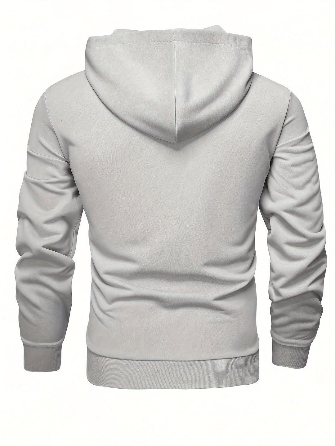 Klod – Lässiger Langarm Kapuzenpullover Mit Knöpfen