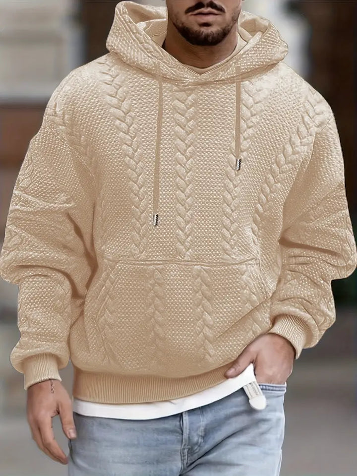 Justus – Langärmeliger Strickpullover Mit Kapuze